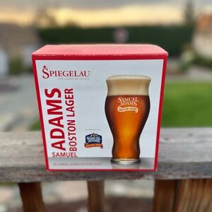 Spiegelau Samuel Adams  Boston Lager Beer Glasses (4) NEW